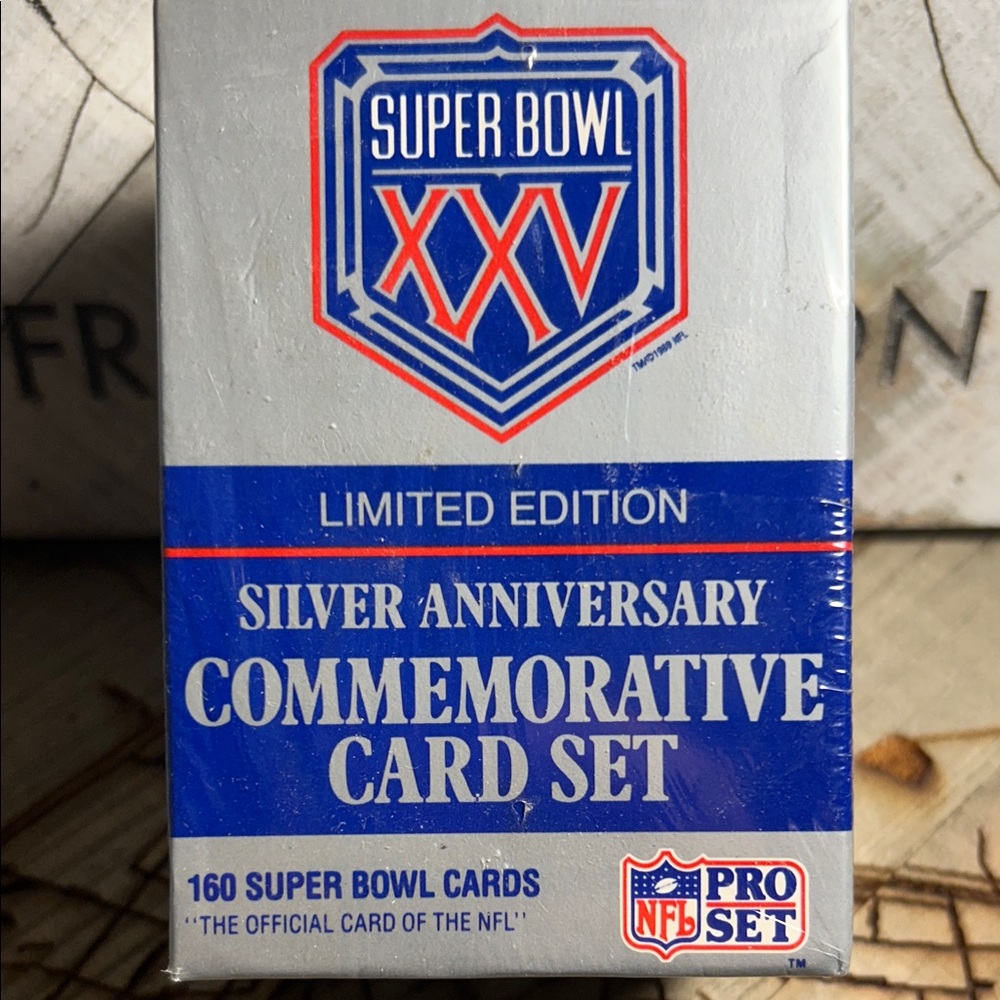 Limited Edition Silver Anniversary Commemorative Card Set SuperBowl XXV SEALED